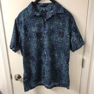 Van Heusen Short Sleeve Casual Button Up Shirt XL